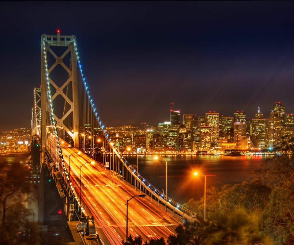 Das San Francisco Oakland Bay Bridge Wallpaper 960x800