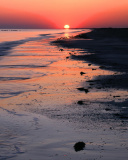 Sfondi Horizon at sunset 128x160