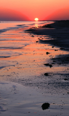 Horizon at sunset screenshot #1 240x400