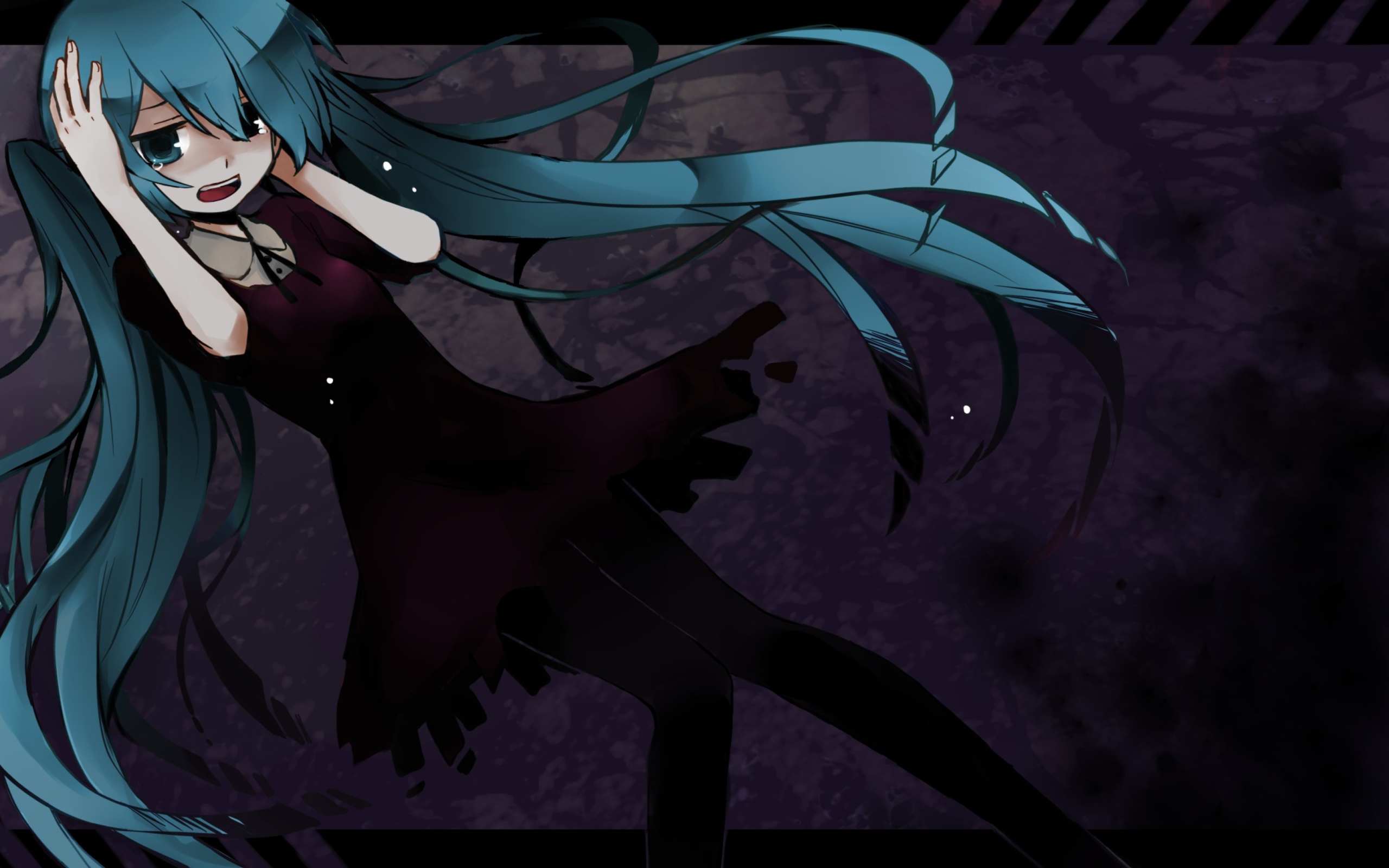 Screenshot №1 pro téma Hatsune Miku Vocaloid 2560x1600