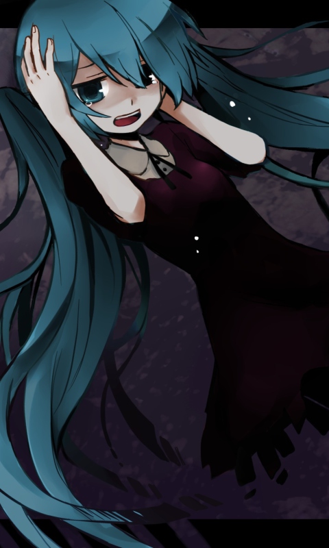 Screenshot №1 pro téma Hatsune Miku Vocaloid 480x800