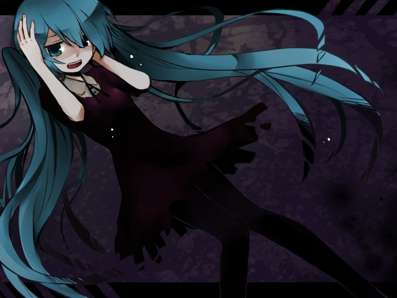 Screenshot №1 pro téma Hatsune Miku Vocaloid 800x600