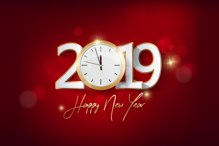 Das 2019 New Year Festive Party Wallpaper