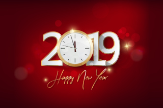 2019 New Year Festive Party Background for Android, iPhone and iPad