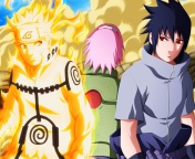 Uzumaki Naruto shippuden with Uchiha Sasuke screenshot #1 176x144