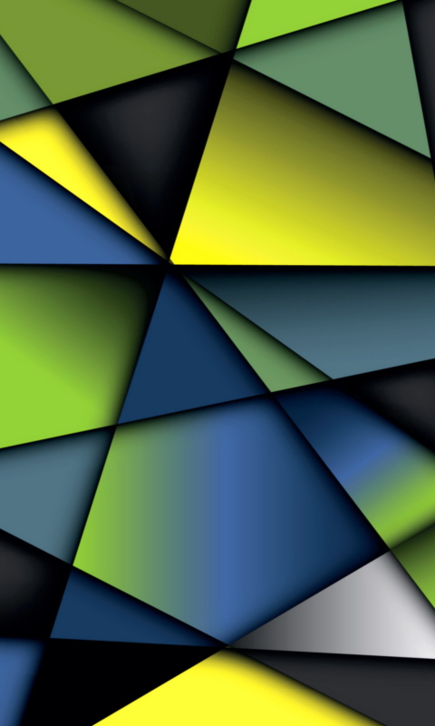 Colorful Geometry wallpaper 480x800