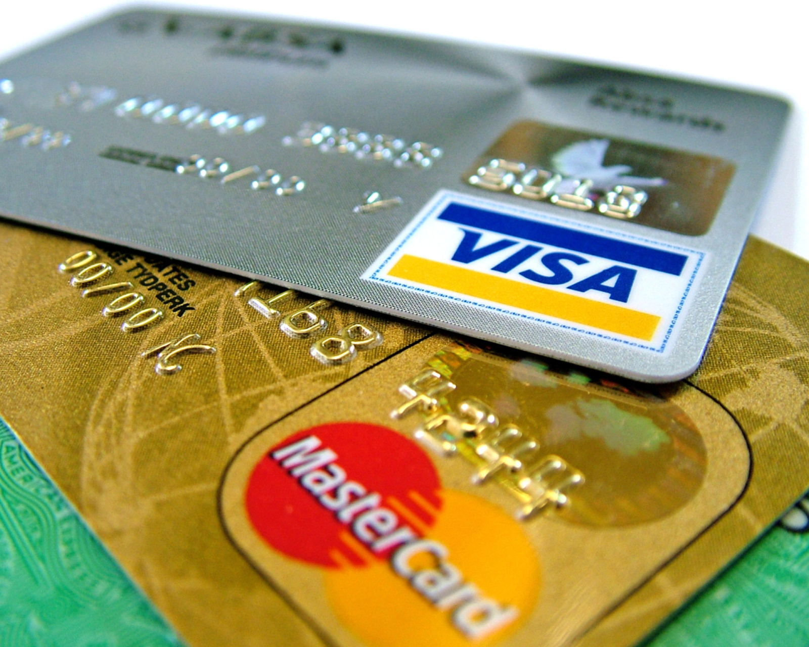 Fondo de pantalla Plastic Money Visa And MasterCard 1600x1280