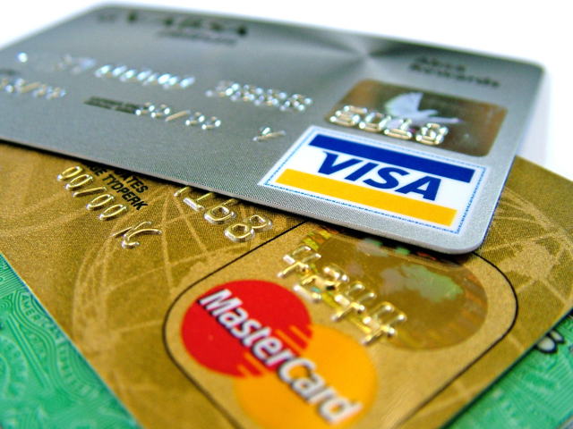 Das Plastic Money Visa And MasterCard Wallpaper 640x480