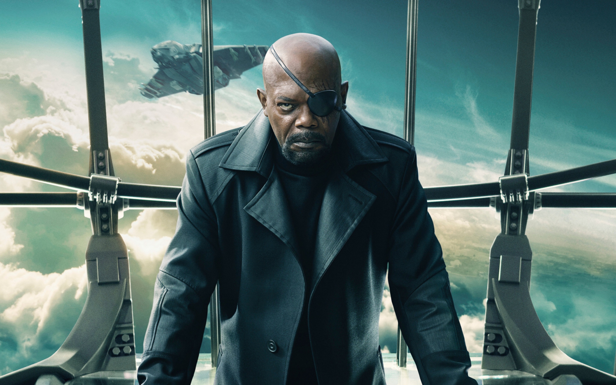 Nick Fury Captain America The Winter Soldier wallpaper 2560x1600