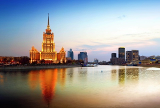 Beautiful Moscow City papel de parede para celular 