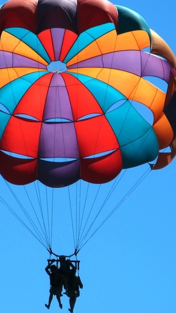 Das Big Colorful Air Balloon Wallpaper 360x640