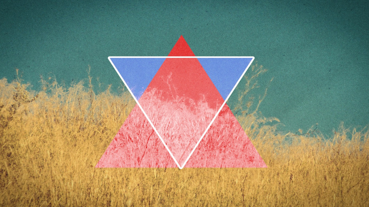 Fondo de pantalla Triangle in Grass 1280x720