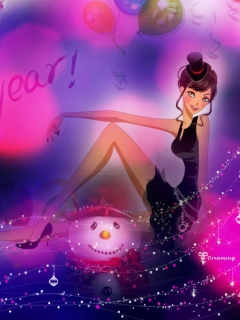 Fondo de pantalla Glam Christmas 240x320