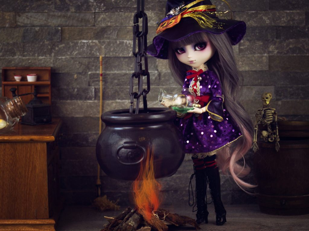 Witch Doll wallpaper 1024x768