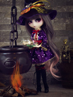 Fondo de pantalla Witch Doll 240x320
