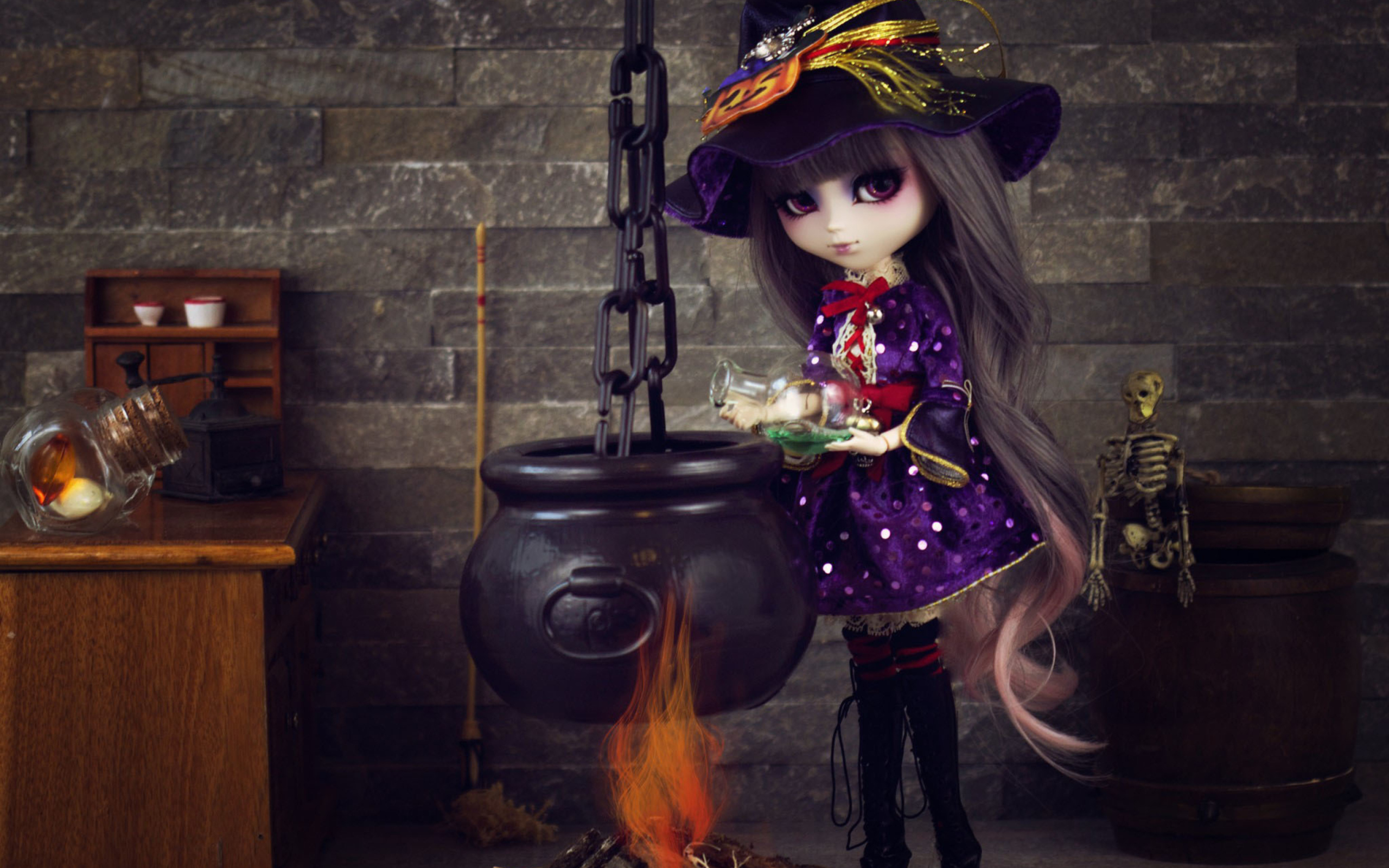 Screenshot №1 pro téma Witch Doll 2560x1600