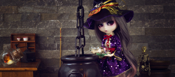Fondo de pantalla Witch Doll 720x320