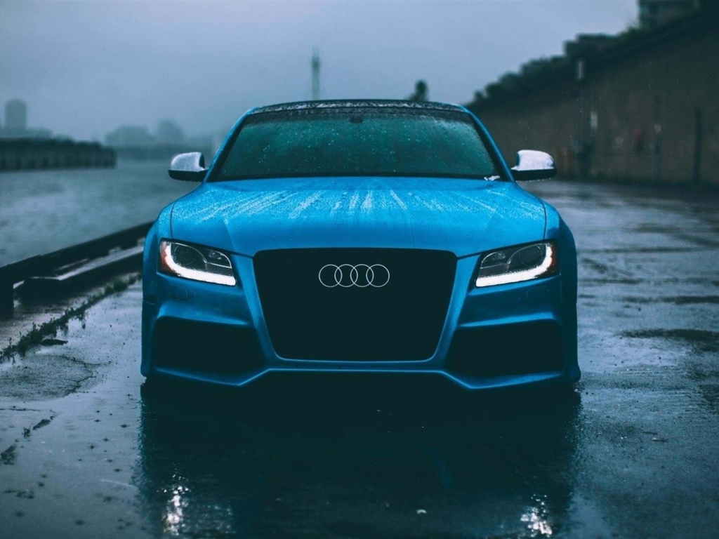 Audi S5 Car in Rain screenshot #1 1024x768