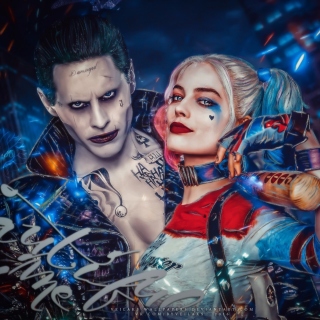 Kostenloses Margot Robbie in Suicide Squad film as Harley Quinn Wallpaper für 1024x1024