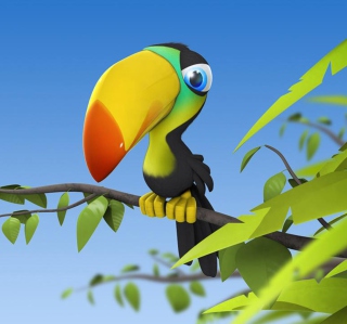 Toucan Colorful Parrot - Obrázkek zdarma pro iPad mini