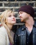 Das A Long Way Down with Aaron Paul and Imogen Poots Wallpaper 128x160