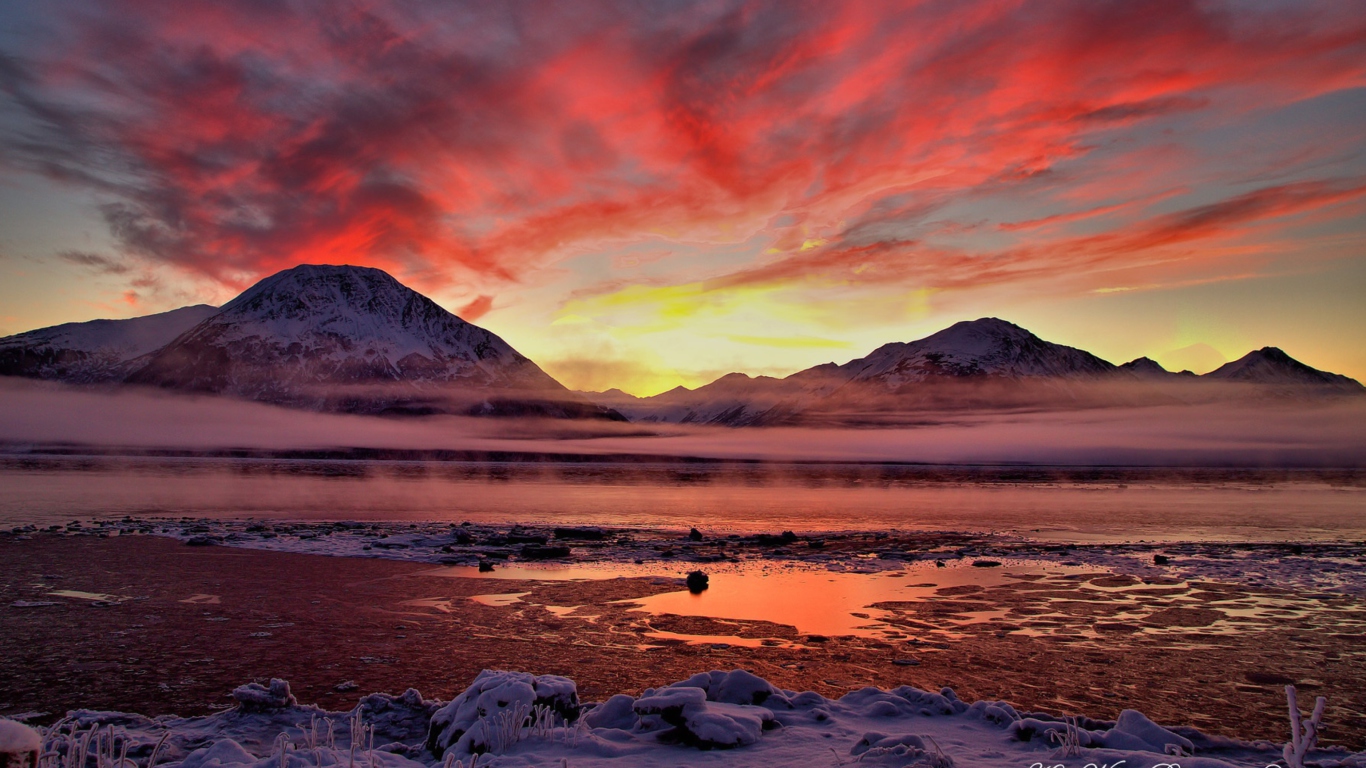 Twilight In Alaska screenshot #1 1366x768