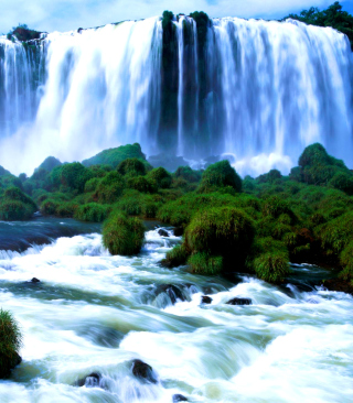 Iguazu Falls papel de parede para celular para Nokia Lumia 928