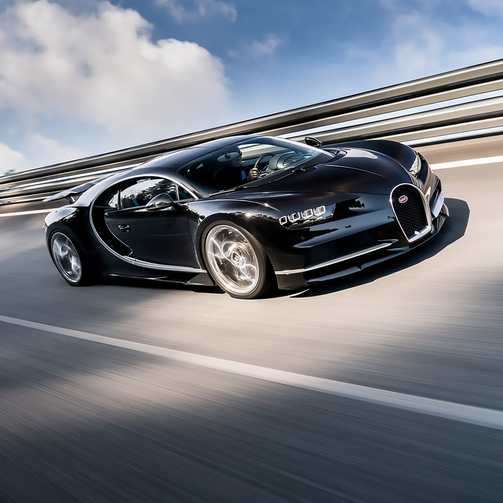 Das Bugatti Chiron Fastest Car in the World Wallpaper 1024x1024