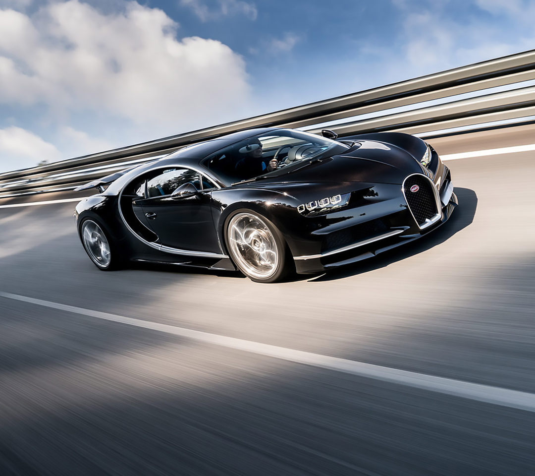 Das Bugatti Chiron Fastest Car in the World Wallpaper 1080x960