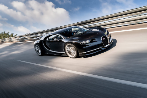 Das Bugatti Chiron Fastest Car in the World Wallpaper 480x320