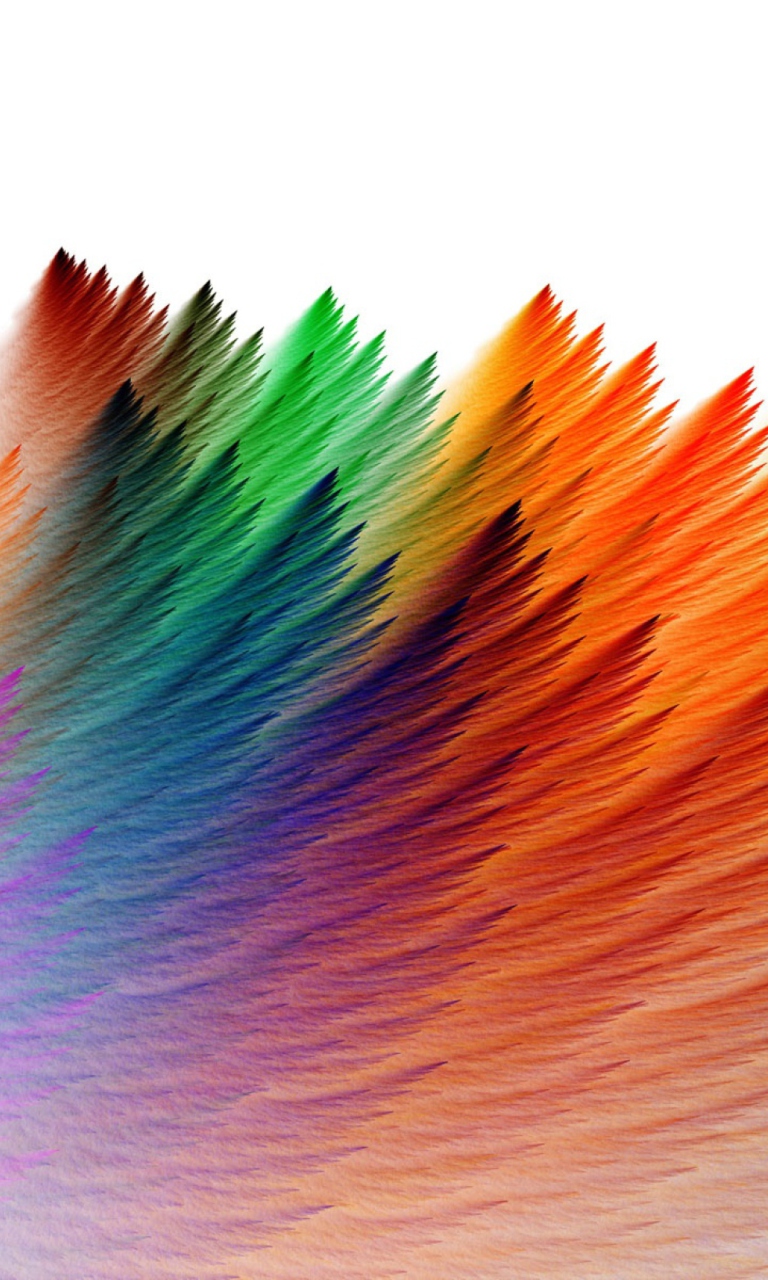 Feathers wallpaper 768x1280