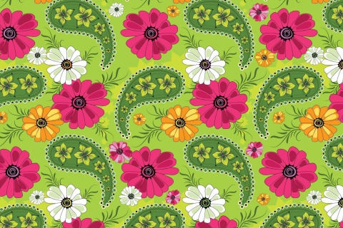 Screenshot №1 pro téma Summer Meadow Pattern 480x320