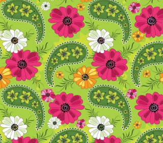 Kostenloses Summer Meadow Pattern Wallpaper für 1024x1024