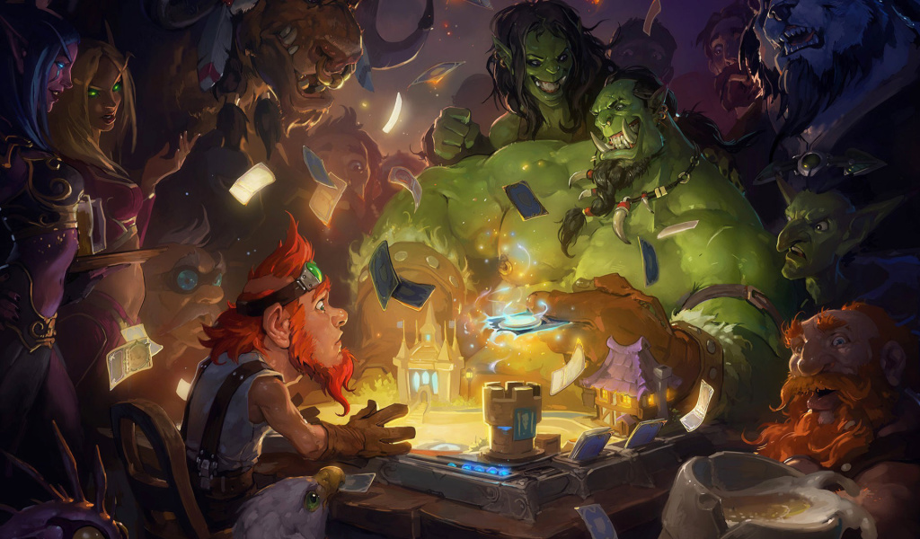 Das Hearthstone Heroes of Warcraft Wallpaper 1024x600