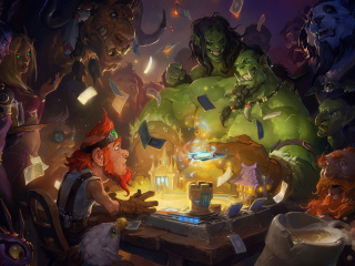Das Hearthstone Heroes of Warcraft Wallpaper 320x240