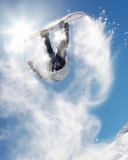Fondo de pantalla Snowboard Jump 128x160