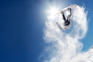 Snowboard Jump Background for Android, iPhone and iPad