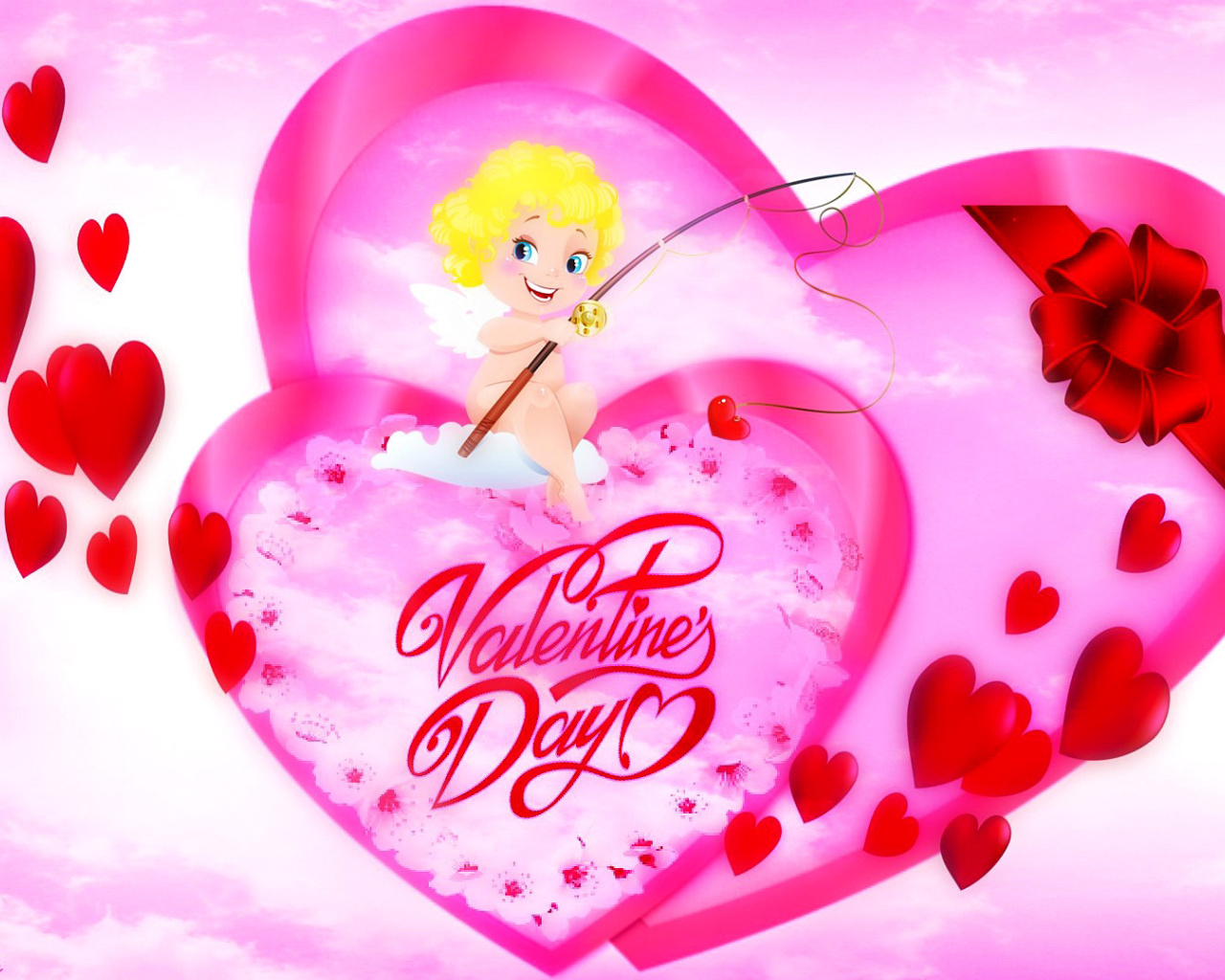 Screenshot №1 pro téma Valentines Day Angel 1280x1024