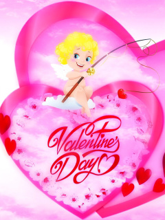 Valentines Day Angel wallpaper 240x320