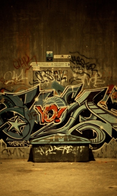 Fondo de pantalla Graffiti Urban Hip-Hop 240x400