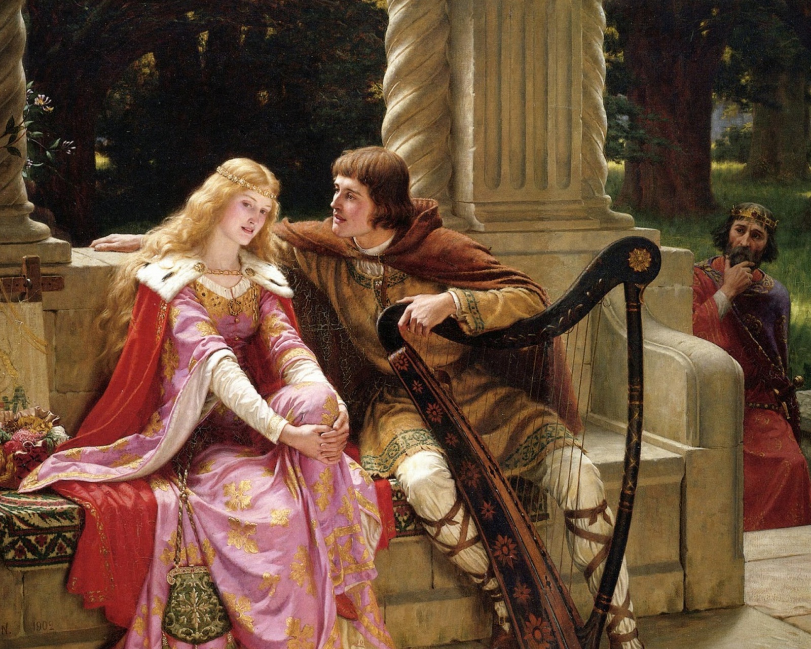 Sfondi Edmund Leighton Romanticism English Painter 1600x1280