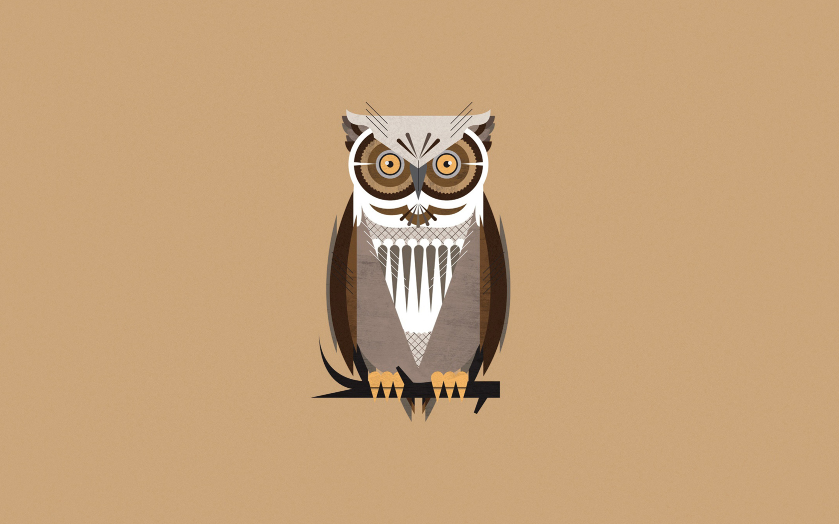 Screenshot №1 pro téma Owl Illustration 1680x1050