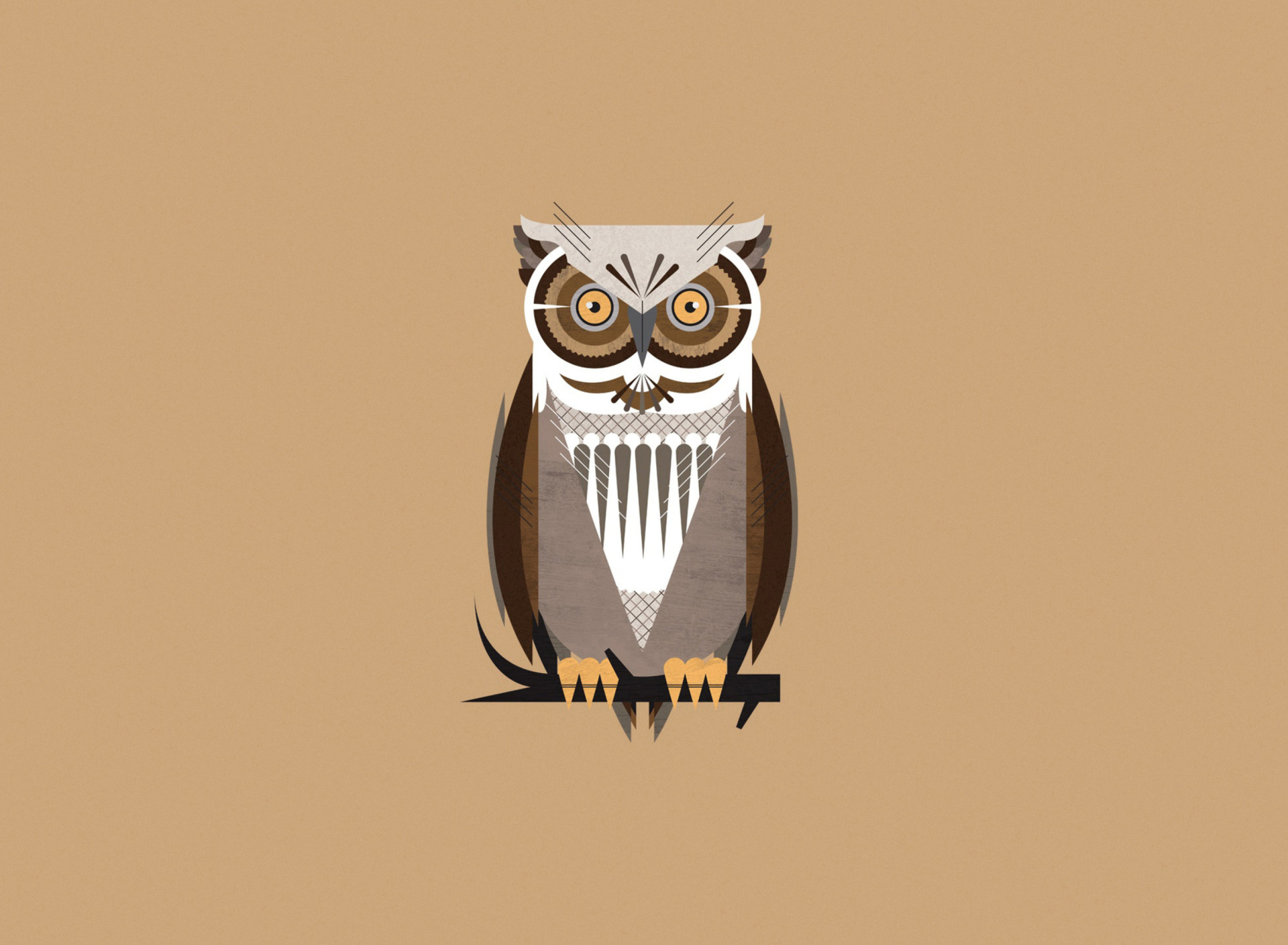 Screenshot №1 pro téma Owl Illustration 1920x1408