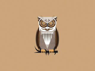 Fondo de pantalla Owl Illustration 320x240