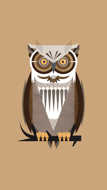 Sfondi Owl Illustration 360x640