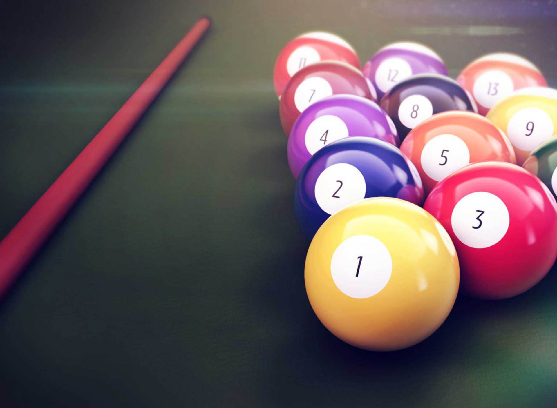 Das Billiard Balls Wallpaper 1920x1408