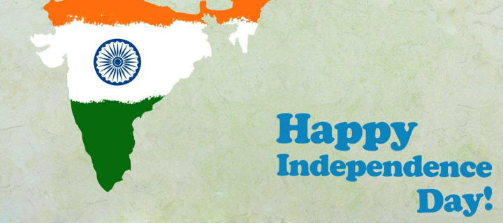 Das Happy Independence Day India Wallpaper 720x320