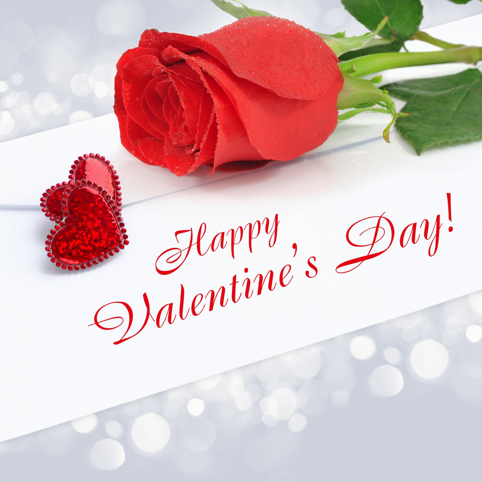 Das Valentines Day Greetings Card Wallpaper 2048x2048