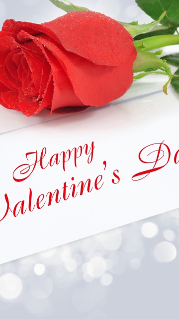 Das Valentines Day Greetings Card Wallpaper 360x640