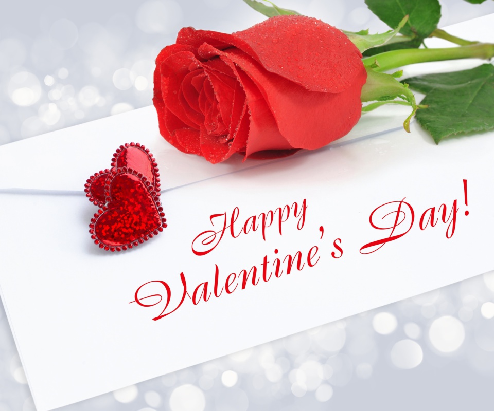 Обои Valentines Day Greetings Card 960x800